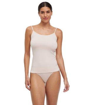Bras & Tops Falke Top Round-neck Daily Climate Control Damske Béžové | PDNJ-84152