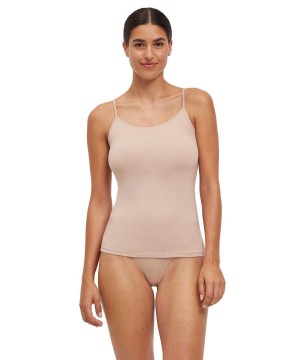 Bras & Tops Falke Top Round-neck Daily Climate Control Damske Hnede | BMIX-52318