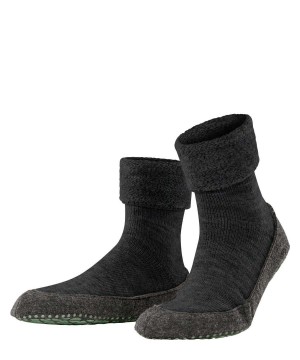 House Socks & Slippers Falke Cosyshoe Slippers Panske Siva | STMQ-45029