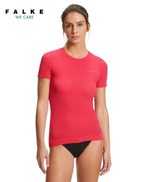 Košeľa S Krátkymi Rukávmi Falke T-Shirt Ultralight Cool Damske Červené | NZVH-87016
