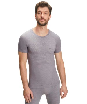 Košeľa S Krátkymi Rukávmi Falke T-Shirt Wool-Tech Light Panske Siva | LYGW-37951