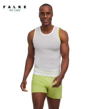 Košeľa S Krátkymi Rukávmi Falke Tanktop Ultralight Cool Panske Biele | TBUW-92547