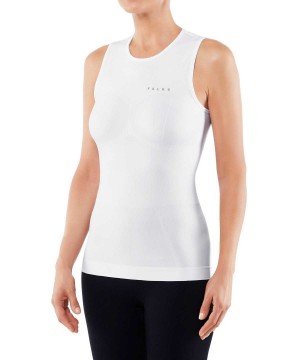 Košeľa S Krátkymi Rukávmi Falke Tanktop Warm Damske Biele | HYCV-79835