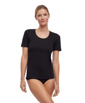 Kosele Falke 2-Pack T-Shirt Round-neck Daily Comfort Damske Čierne | BVOH-14309