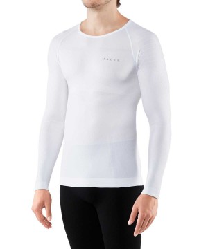 Long Sleeve T-Shirts Falke Long sleeve shirt Warm Panske Biele | LHYI-15789