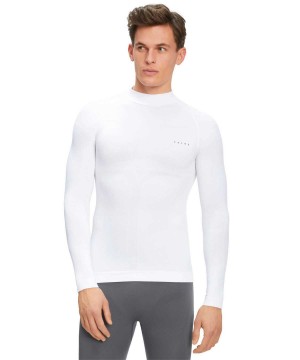 Long Sleeve T-Shirts Falke Long sleeve shirt Warm Panske Biele | SALO-68249