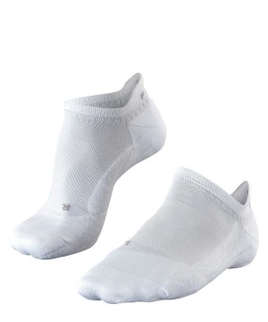 No Show Socks Falke GO2 Invisible Golf Invisibles Panske Biele | LNXI-60574