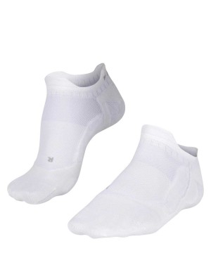 No Show Socks Falke GO5 Invisible Golf Invisibles Panske Biele | XRTQ-63504