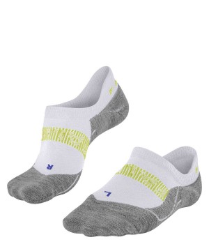 No Show Socks Falke RU4 Endurance Cool Invisible Running Invisibles Panske Biele | IVXW-32856
