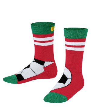 Ponozky Falke Active Soccer Socks Detske Červené | EVIM-47012