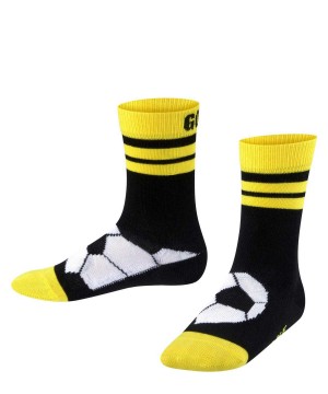 Ponozky Falke Active Soccer Socks Detske Čierne | LEZC-93856