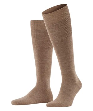 Ponozky Falke Airport Knee-high Socks Panske Hnede | CFEJ-21479