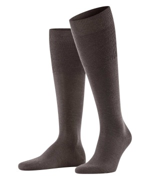 Ponozky Falke Airport Knee-high Socks Panske Hnede | DMNJ-67231