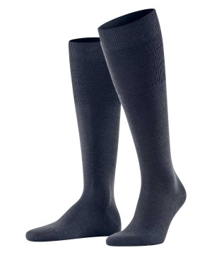 Ponozky Falke Airport Knee-high Socks Panske Modre | BAMI-65102