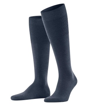 Ponozky Falke Airport Knee-high Socks Panske Modre | NYTS-31460