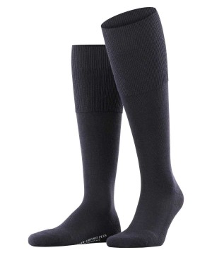Ponozky Falke Airport Plus Knee-high Socks Panske Modre | LJNE-13624