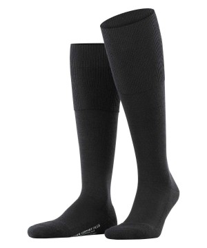 Ponozky Falke Airport Plus Knee-high Socks Panske Čierne | FIHX-43065
