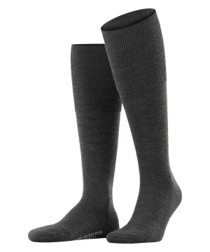 Ponozky Falke Airport Plus Knee-high Socks Panske Siva | GBHI-74936