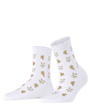 Ponozky Falke Bucolic Short sock Damske Biele | AUWD-48710