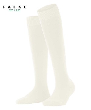 Ponozky Falke ClimaWool Knee-high Socks Damske Biele | DZJE-54829