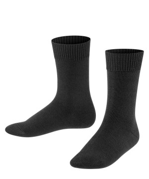 Ponozky Falke Comfort Wool Socks Detske Čierne | YEVT-87095