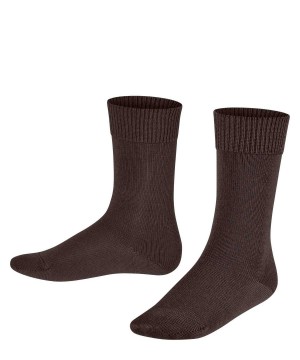 Ponozky Falke Comfort Wool Socks Detske Hnede | NHCP-39420