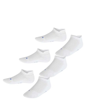 Ponozky Falke Cool Kick 3-Pack Sneaker Socks Detske Biele | WGEY-54210