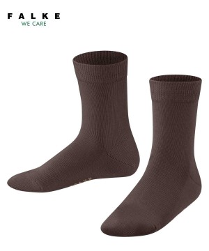Ponozky Falke Family Socks Detske Hnede | UWAT-02736