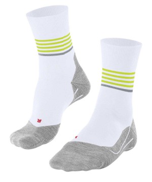 Ponozky Falke RU4 Endurance Reflect Running Socks Panske Biele | FDOJ-49215