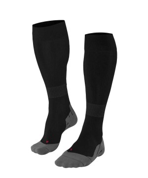 Ponozky Falke RU Compression Energy Running Knee-high Socks Panske Čierne | AQRP-58371