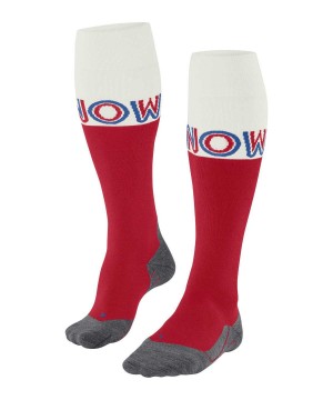 Ponozky Falke SK4 Advanced Skiing Knee-high Socks Panske Červené | ROVW-51478