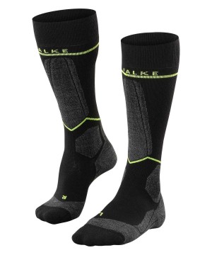 Ponozky Falke SK Compression Wool Skiing Knee-high Socks Panske Čierne | KVDE-24581