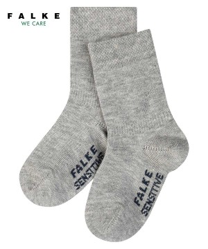 Ponozky Falke Sensitive Socks Pre Babatka Siva | QUSJ-98243