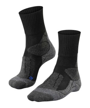 Ponozky Falke TK1 Adventure Cool Trekking Socks Panske Čierne | NXAO-94631