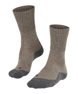 Ponozky Falke TK1 Adventure Wool Trekking Socks Panske Béžové | WCOQ-32469