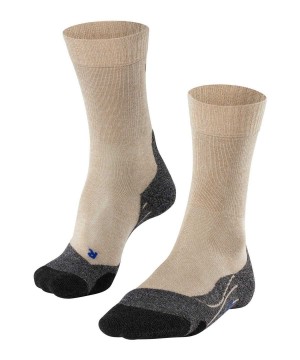 Ponozky Falke TK2 Explore Cool Trekking Socks Panske Béžové | HAXW-62150