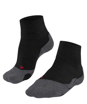 Ponozky Falke TK2 Explore Short Trekking Short sock Panske Čierne | JBNE-17862