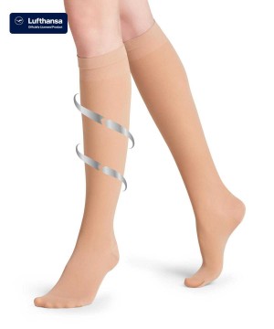 Ponozky Falke Vitalize 40 DEN Knee-high Socks Damske Béžové | JPTZ-86531