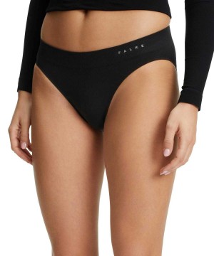 Spodne Pradlo Falke Brief Warm Damske Čierne | GMBR-52097