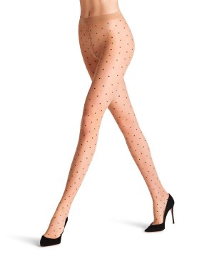 Tights Falke Dot Bicolor 15 DEN Tights Damske Béžové | ADQM-78906